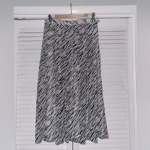 Who What Wear Zebra Print Skirt